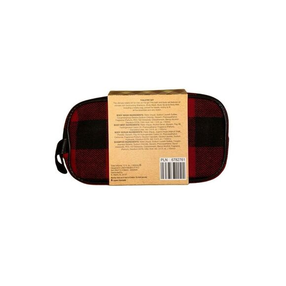 NWT Elmtree & York Men’s Travel Toiletry Bag Body Skin Care Hygiene Products Set - Picture 2 of 2